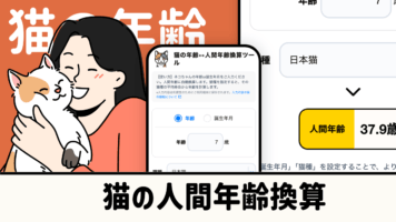 猫の人間年齢換算