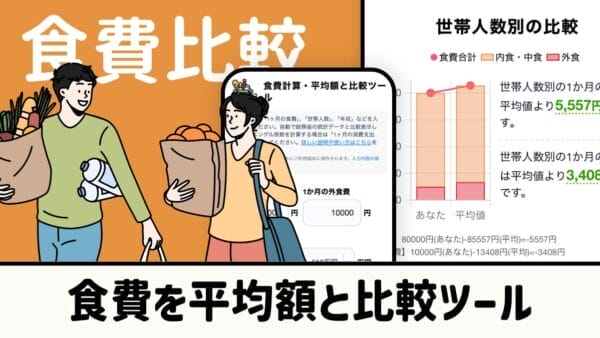 食費計算・平均額と自動比較ツール｜エンゲル係数を計算
