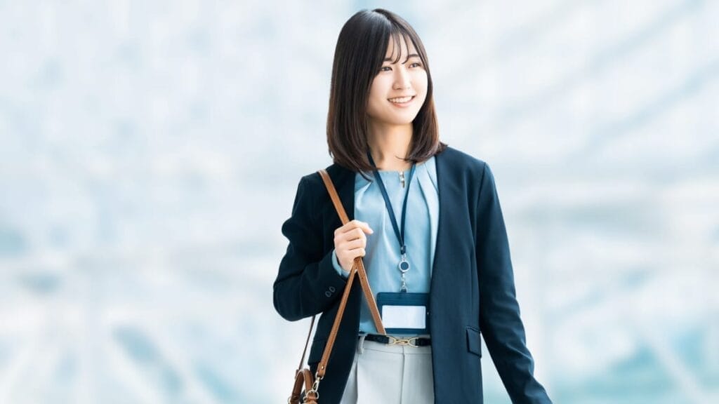 通勤女性