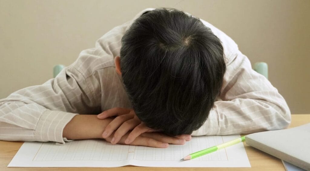 悩む男の子